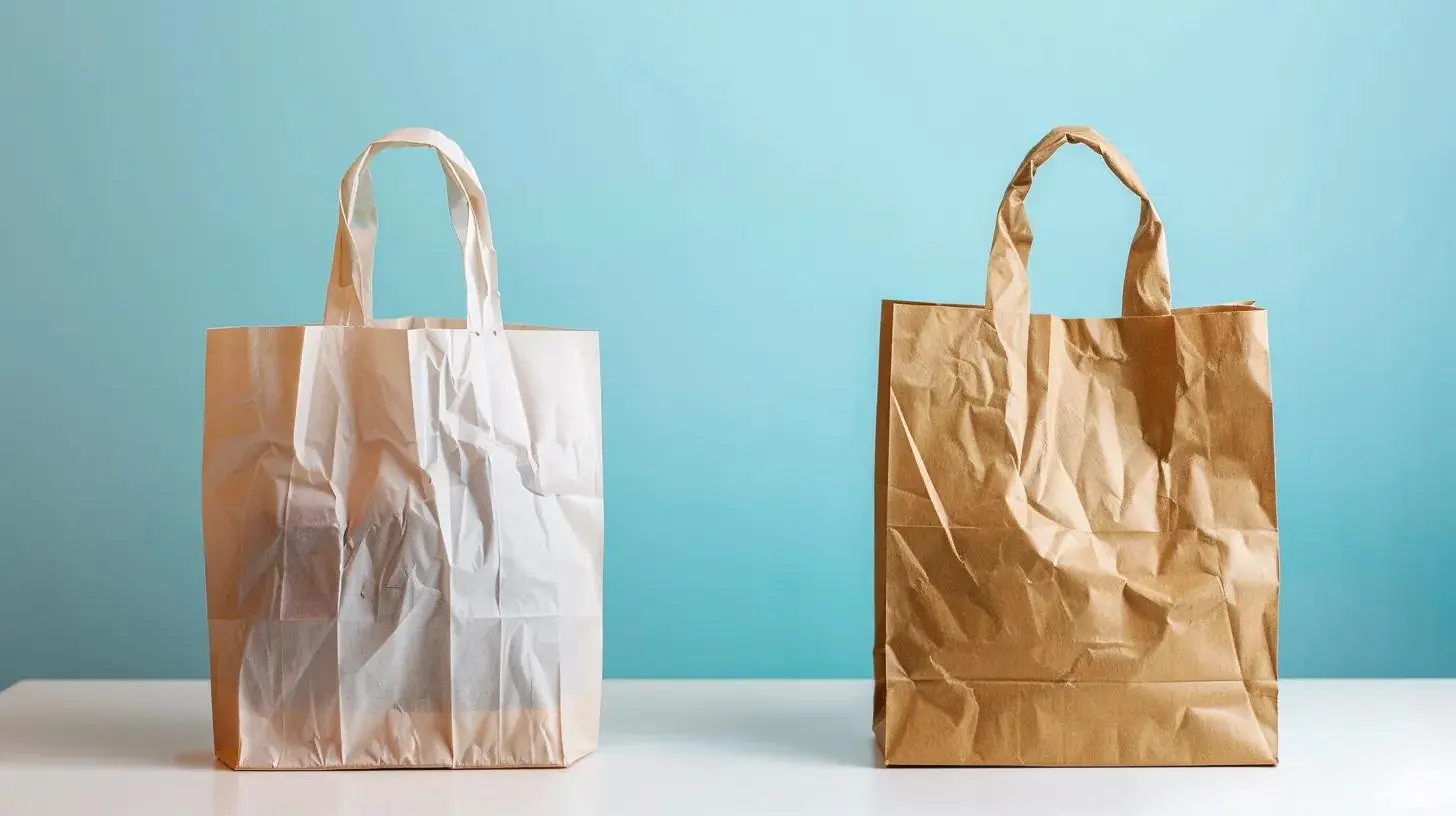 comparación de bolsas de papel vs bolsas plásticas
